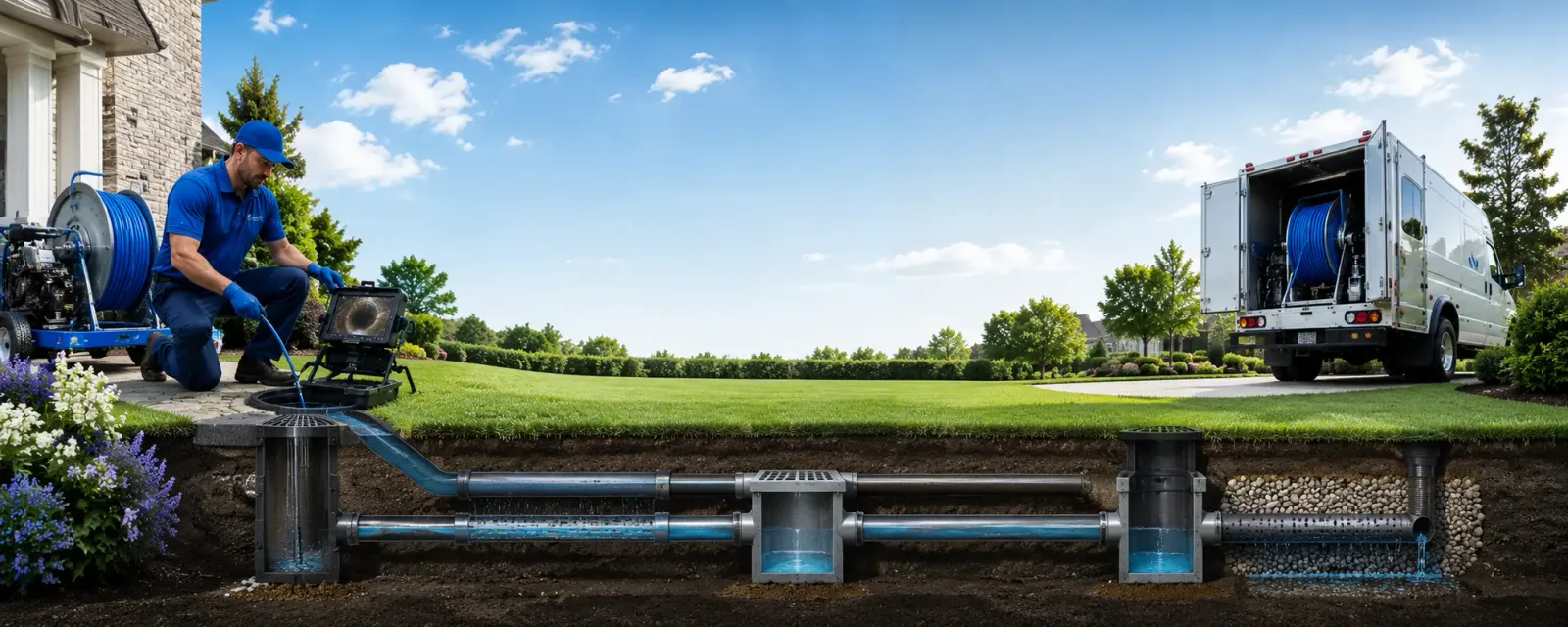 Outdoor drain cleaning information for Clayton, DE